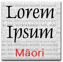 Te reo Māori alternative for Lorem Ipsum
